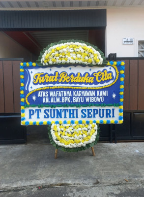 Papan Bunga Duka di Darmajaya